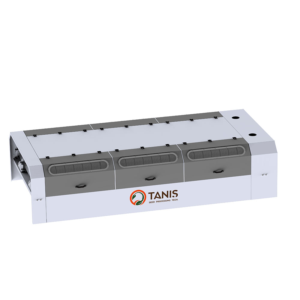 Tanis Döner Elek Sistemi, döner tamburlu yapısı ile tahıl, bakliyat ve tohumları hassas şekilde sınıflandırarak homojen ve yüksek kaliteli ürün sağlar.